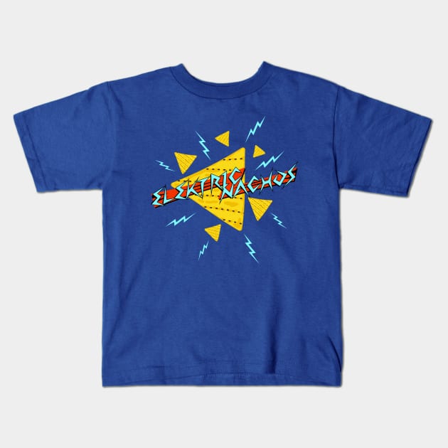 Elektric Nachos Kids T-Shirt by synaptyx